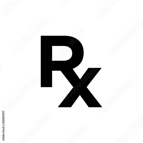 medical prescription illustration icon logo design template
