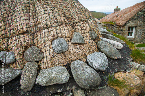 Pueblo de Gearrannan (Gearrannan Blackhouses). Isla Lewis. Outer Hebrides. Escocia. UK photo