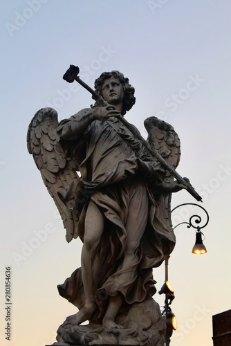The Photo Of The Statues Near Trastevere In Rome,Italy