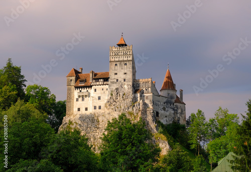 Brasov, Transylvania. Romania. The medieval Castle of Bran, known for the myth of Dracula