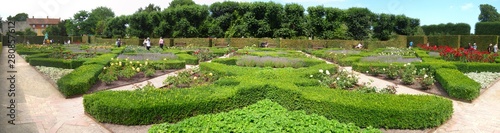 Rosegarden at the Kongens Have park in Copenhagen, Denmark