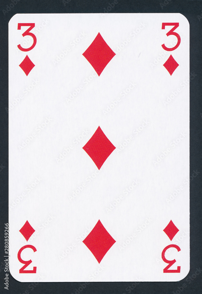 Playing poker cards isolated on black background - high quality XXL