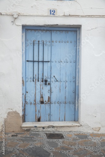 Old blue door in Spain