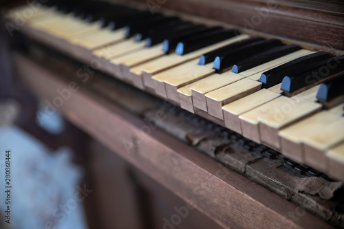 Wallpaper Mural Old Wooden Piano Torontodigital.ca