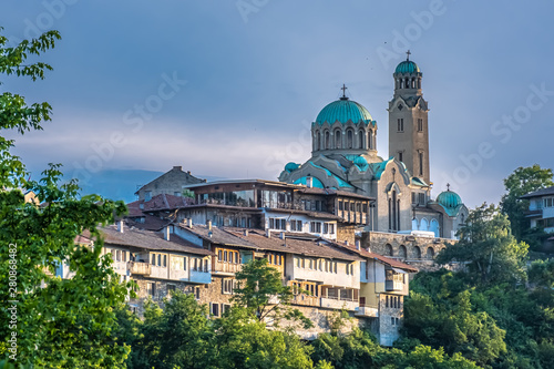 Patriarchal Cathedral of the Holy Ascension of God, Veliko Tarnovo, City of the Tsars, on the Yantra River, Bulgaria. It was the capital of the Second Bulgarian Kingdom photo
