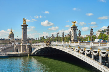 Leinwandbilder Pont Alexandre III Pont Alexandre III und Invalidendom Paris  © marako85