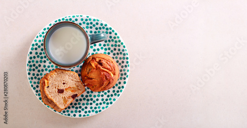 Bran raisin and candid zest muffins