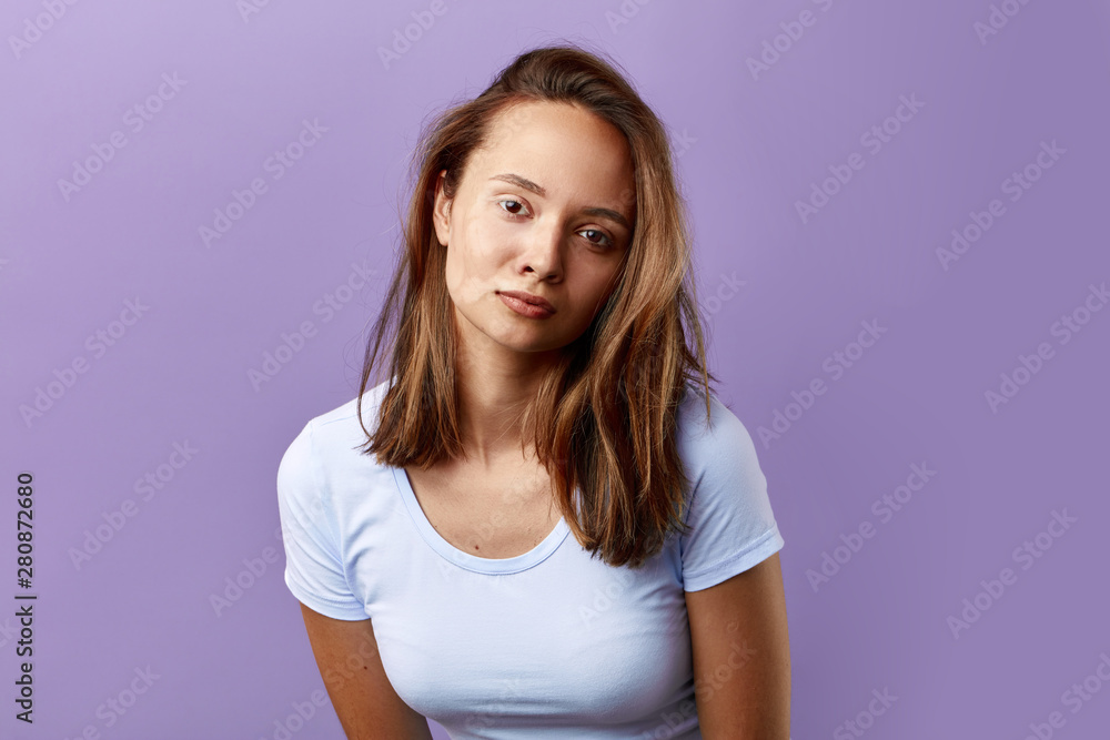 girl has pigment spots which appeared after childbirth. close up portrait. lack of microelements in the body. close up portrait girl has pigment spots which appeared after childbirth. close up portrait. lack of microelements in the body. close up portrait