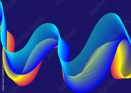 modern bright abstract background blue yellow lines