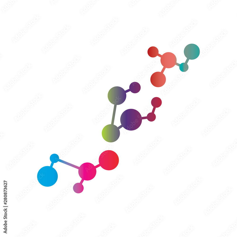Molecular structure chemical atoms vector Molecular structure chemical atoms vector