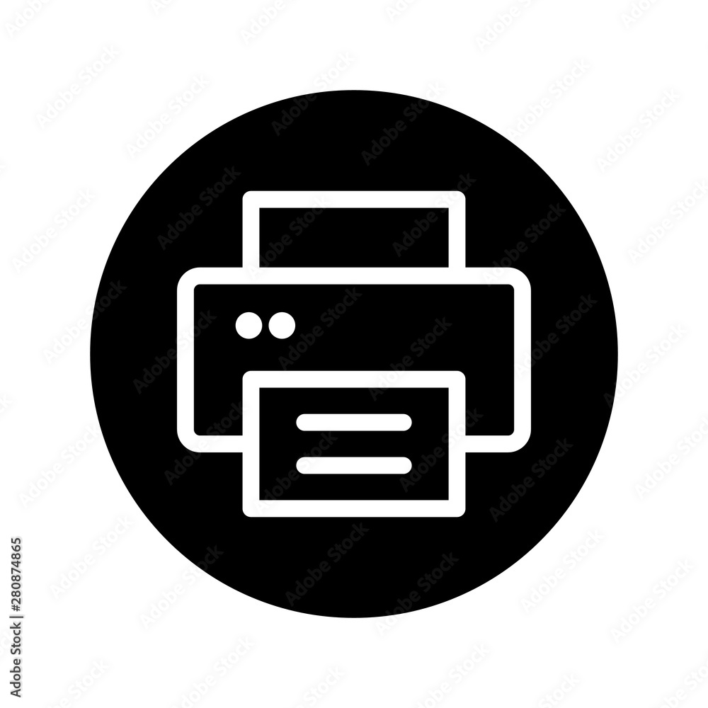 Printer Icon Vector. Office equipment illustration symbol. Fax logo. Printer Icon Vector. Office equipment illustration symbol. Fax logo.