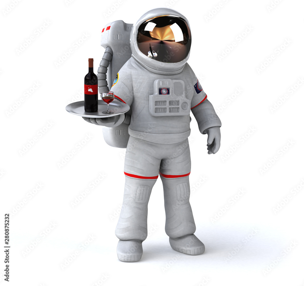 Fun astronaut - 3D Illustration Fun astronaut - 3D Illustration