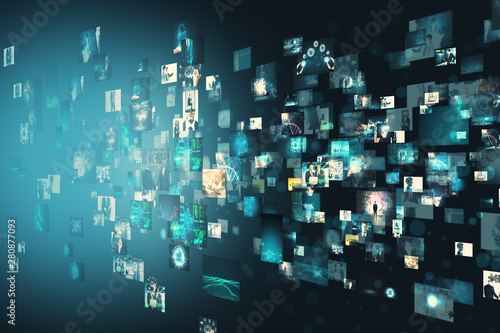 Принти на полотні Creative digital image gallery