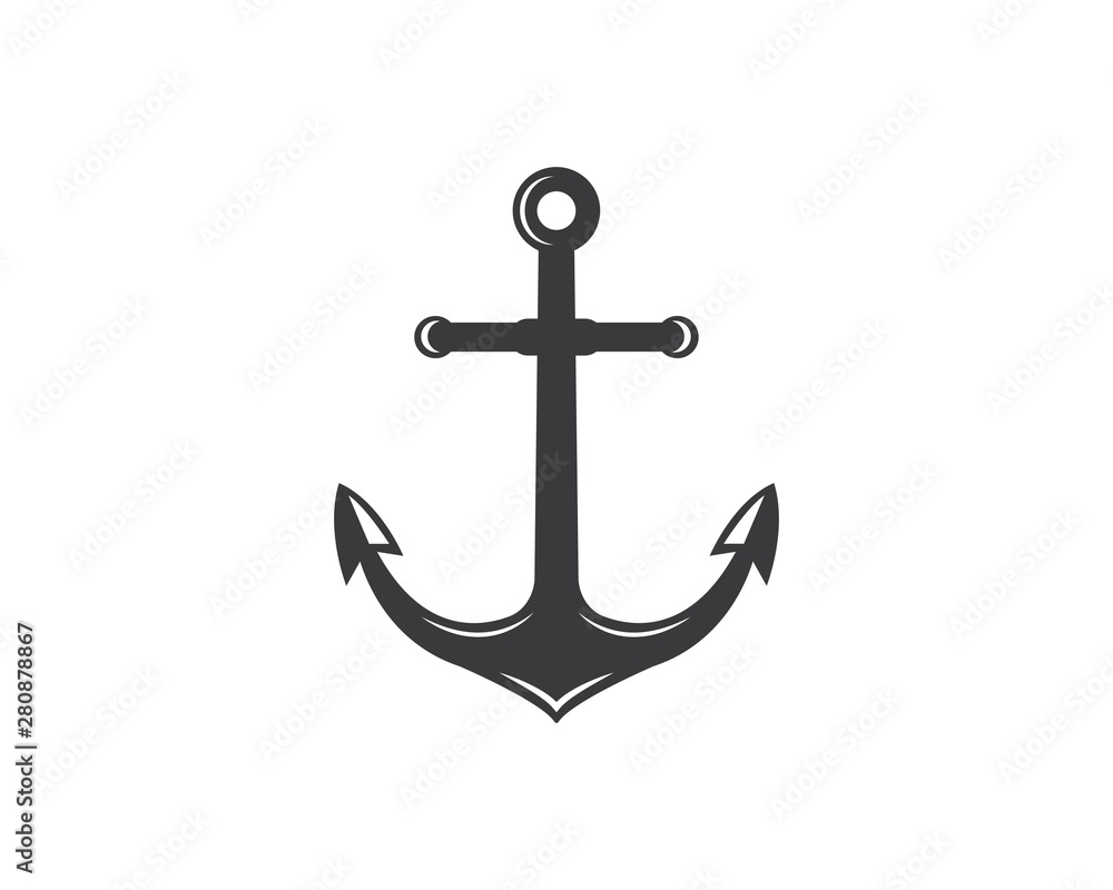 Anchor icon Logo Template vector Anchor icon Logo Template vector
