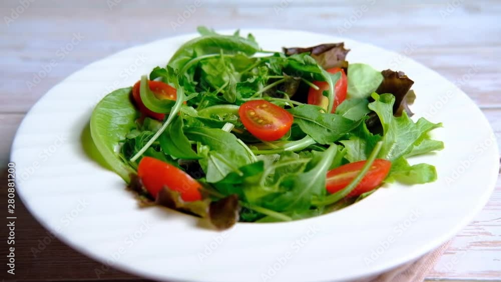Healthy fresh vegetable salad with tomato Healthy fresh vegetable salad with tomato