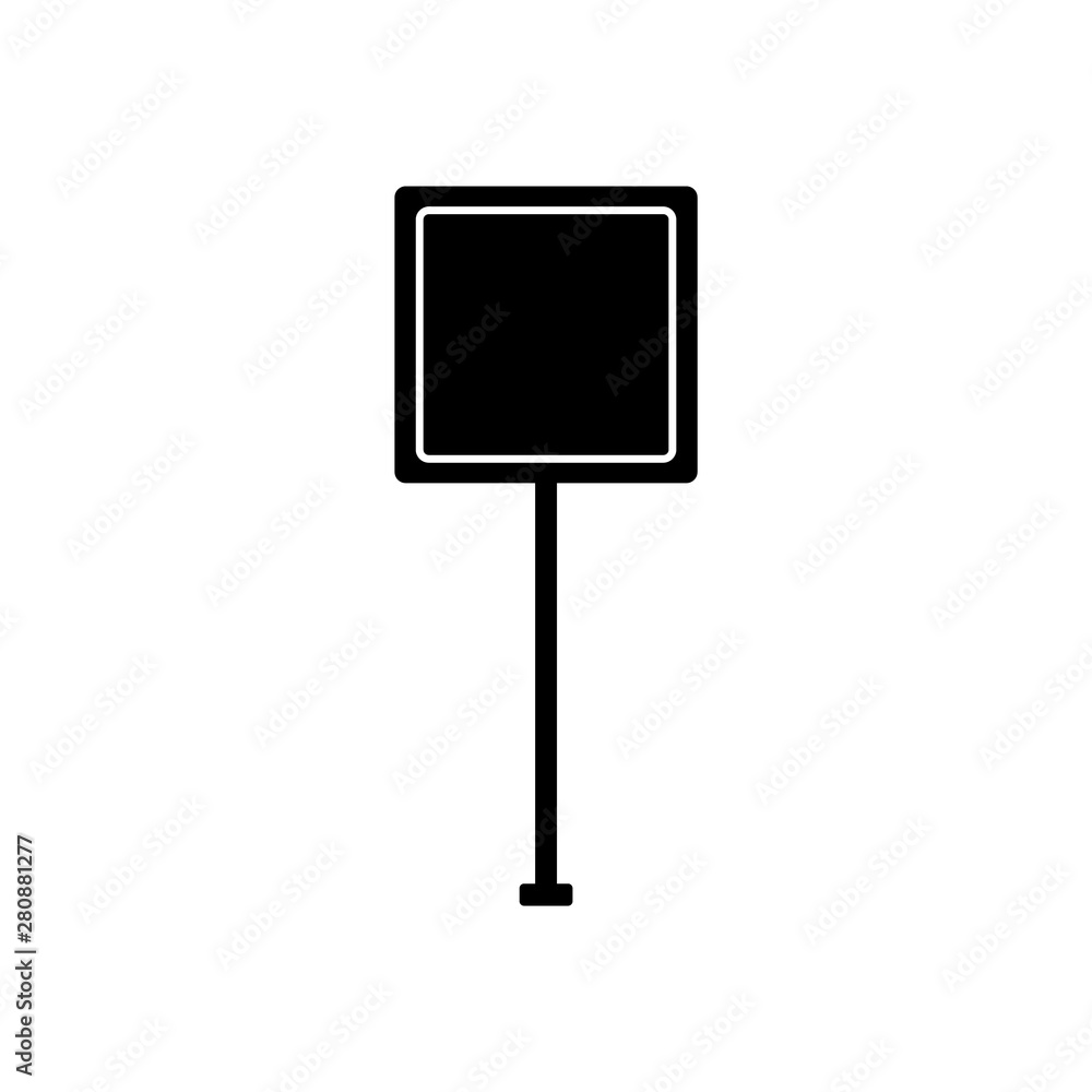 Road signs icon, logo isolated on white background
