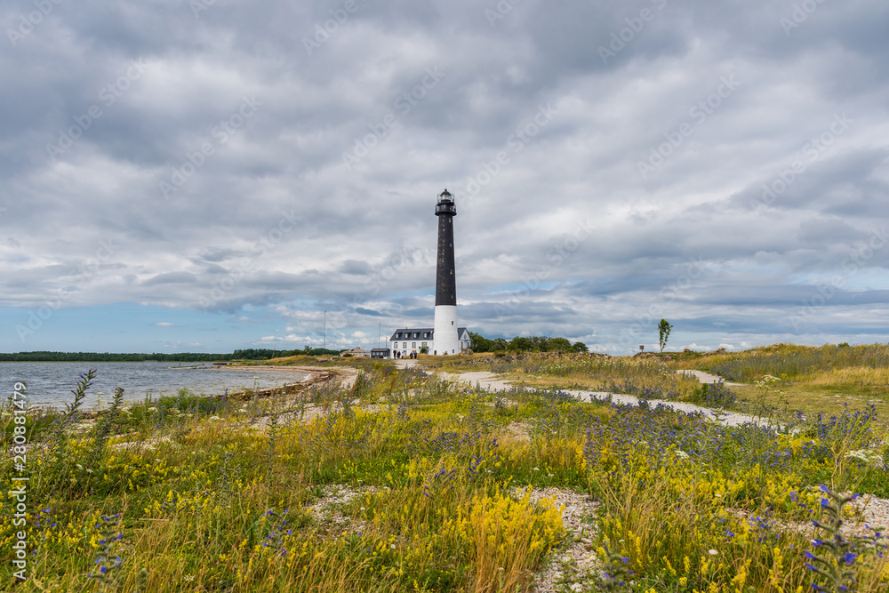The Sõrve lighthouse on the island Saaremaa; Estonia