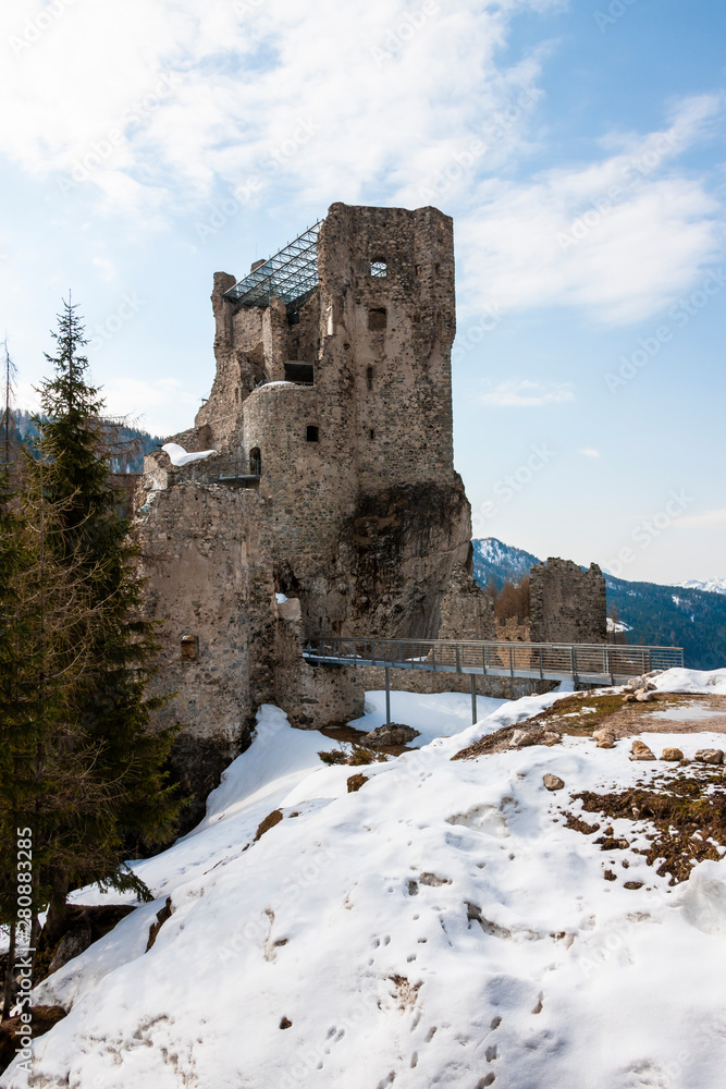 The castle of Andraz in Dolomites