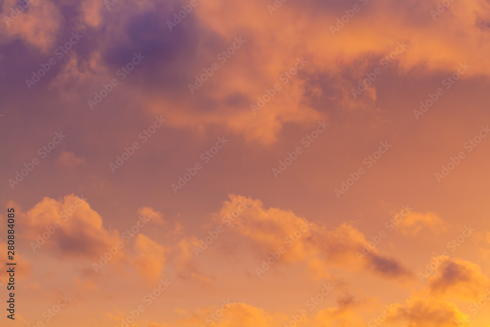 Beautiful sunset sky with clouds Beautiful sunset sky with clouds