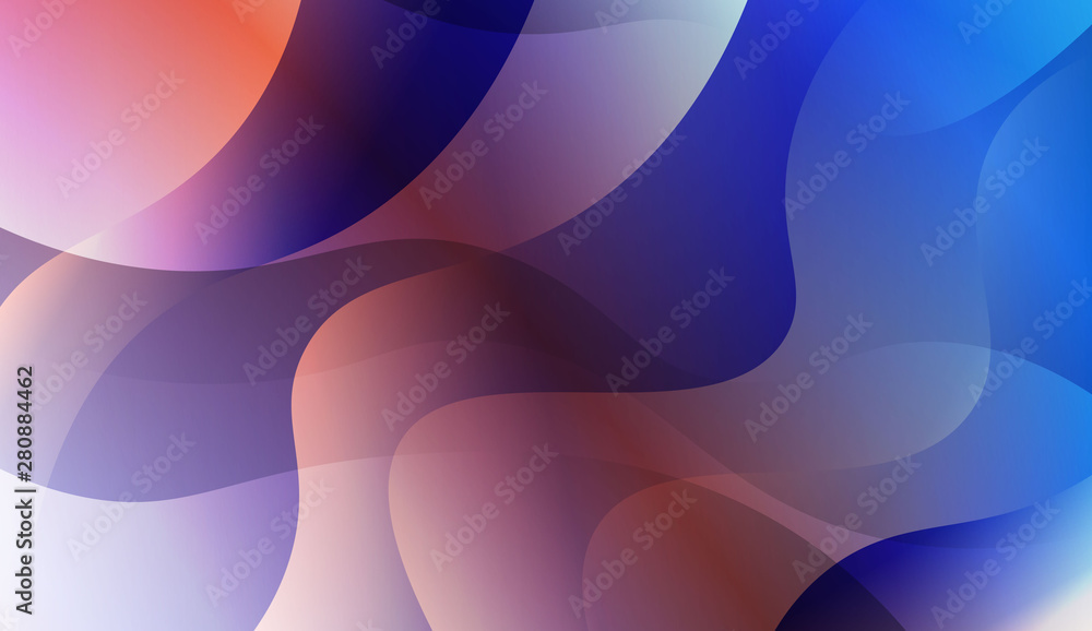 Wave Abstract Background. For Elegant Pattern Cover Book. Vector Illustration with Color Gradient.