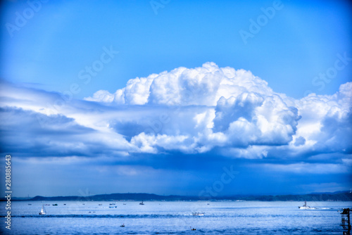 Landscape with clouds seen from Yokosuka, Japan.