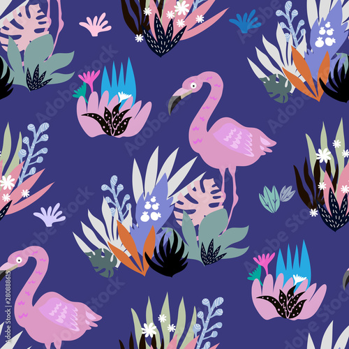 Flamingo pattern1