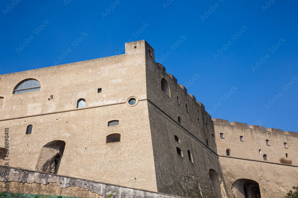 External walls of the Castel Sant Elmo in Naples