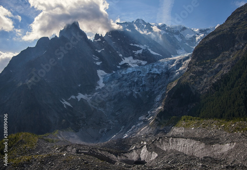 One view on the Mont Blanc de Courmayeur