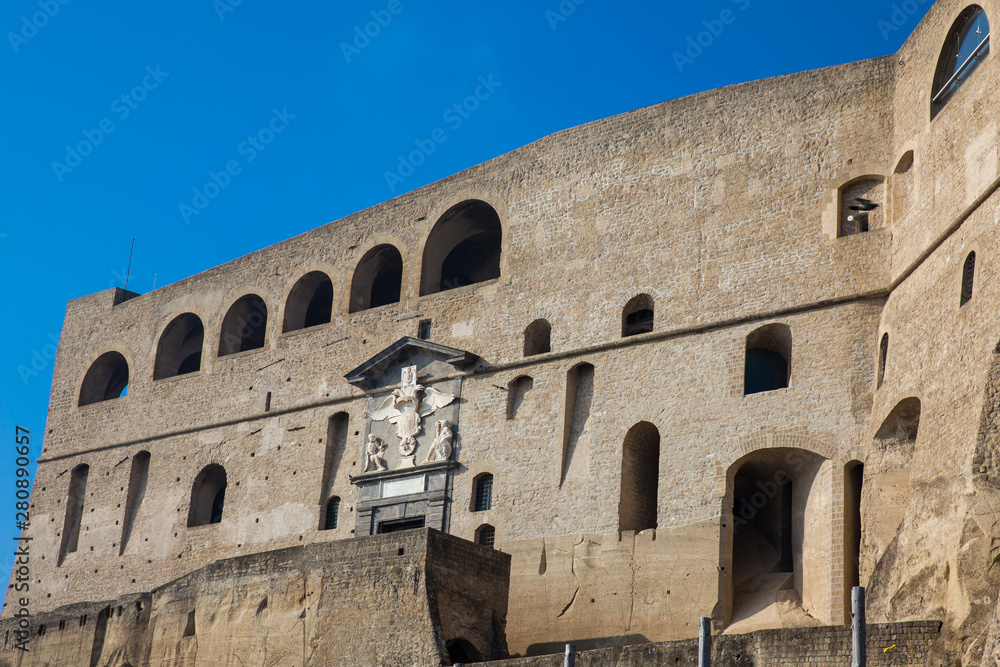 External walls of the Castel Sant Elmo in Naples