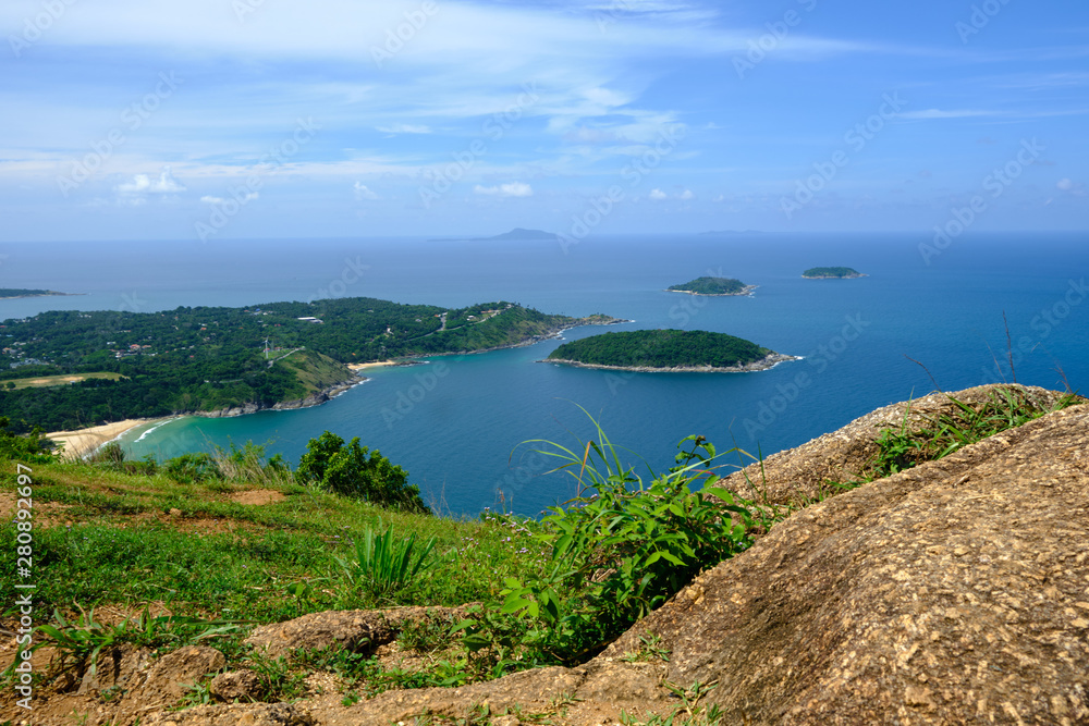 Landscae Black Rock Cliff Pha hin dum Phuket Thailand Landscae Black Rock Cliff Pha hin dum Phuket Thailand