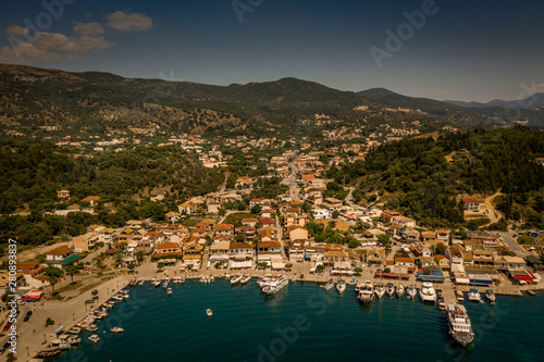 Aerial view of Syvota city, Greece © Indre