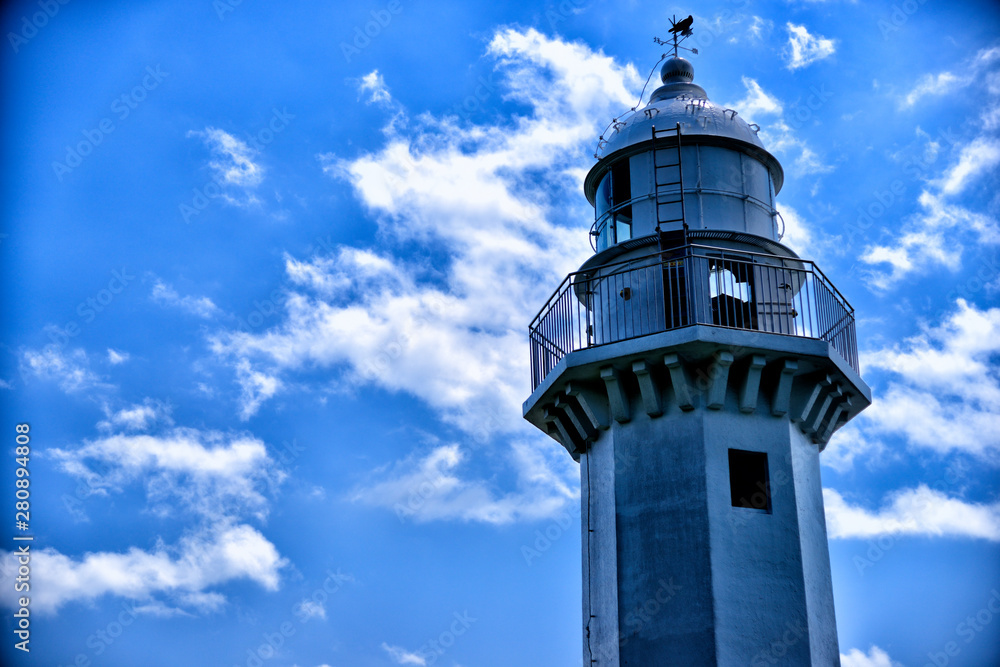 Lighthouse and sky in Yokosuka city.