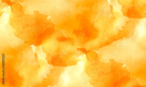 Orange texture with white imitations of watercolor