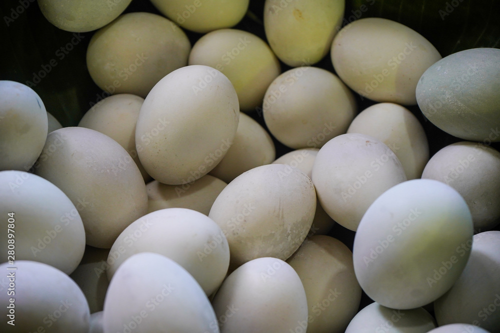 background of fresh eggs for sale at a market. Group of organic free range chicken eggs background of fresh eggs for sale at a market. Group of organic free range chicken eggs