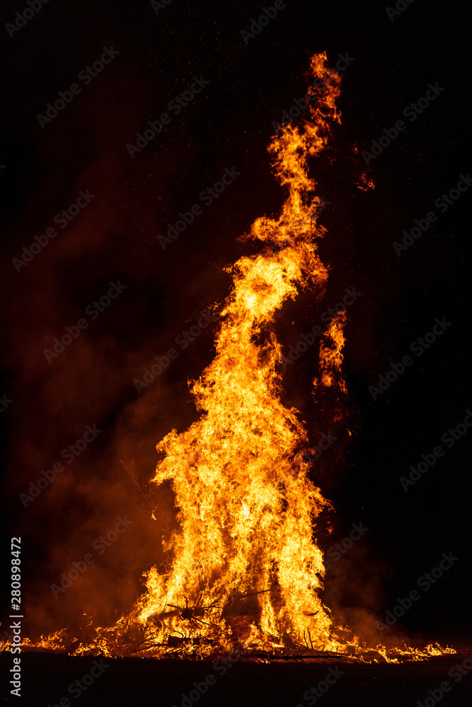 Camp Fire Christmas in July Tree Burning Camp Fire Christmas in July Tree Burning
