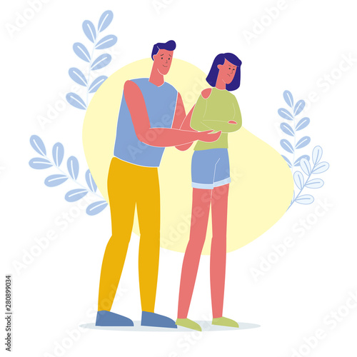 Family Quarrel, Dispute Flat Vector Illustration