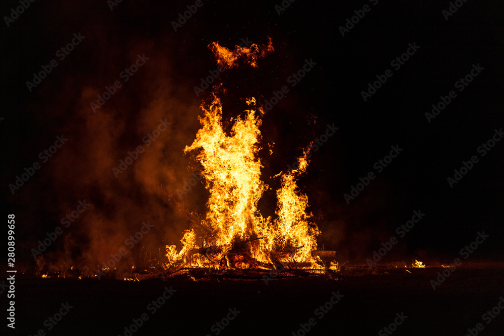 Camp Fire Christmas in July Tree Burning Camp Fire Christmas in July Tree Burning