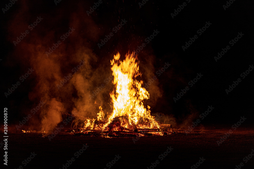 Camp Fire Christmas in July Tree Burning Camp Fire Christmas in July Tree Burning