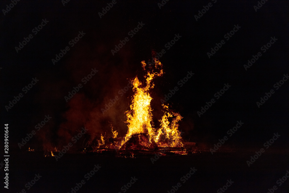 Camp Fire Christmas in July Tree Burning Camp Fire Christmas in July Tree Burning