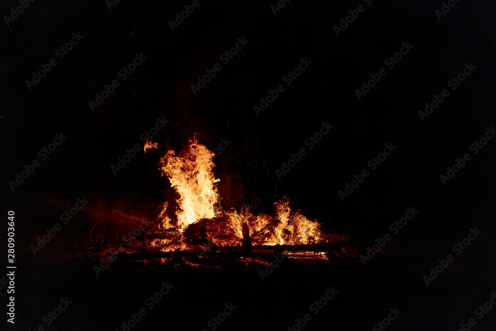 Camp Fire Christmas in July Tree Burning Camp Fire Christmas in July Tree Burning