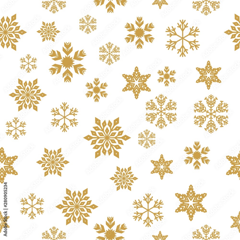 Merry Christmas Gold elements on white background. Seamless graphic pattern made with elements of zentangl and doodle. Wrapping paper illustration Merry Christmas Gold elements on white background. Seamless graphic pattern made with elements of zentangl and doodle. Wrapping paper illustration