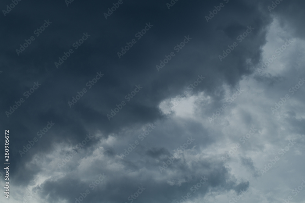 Dark clouds and blue sky, nice cloudscape