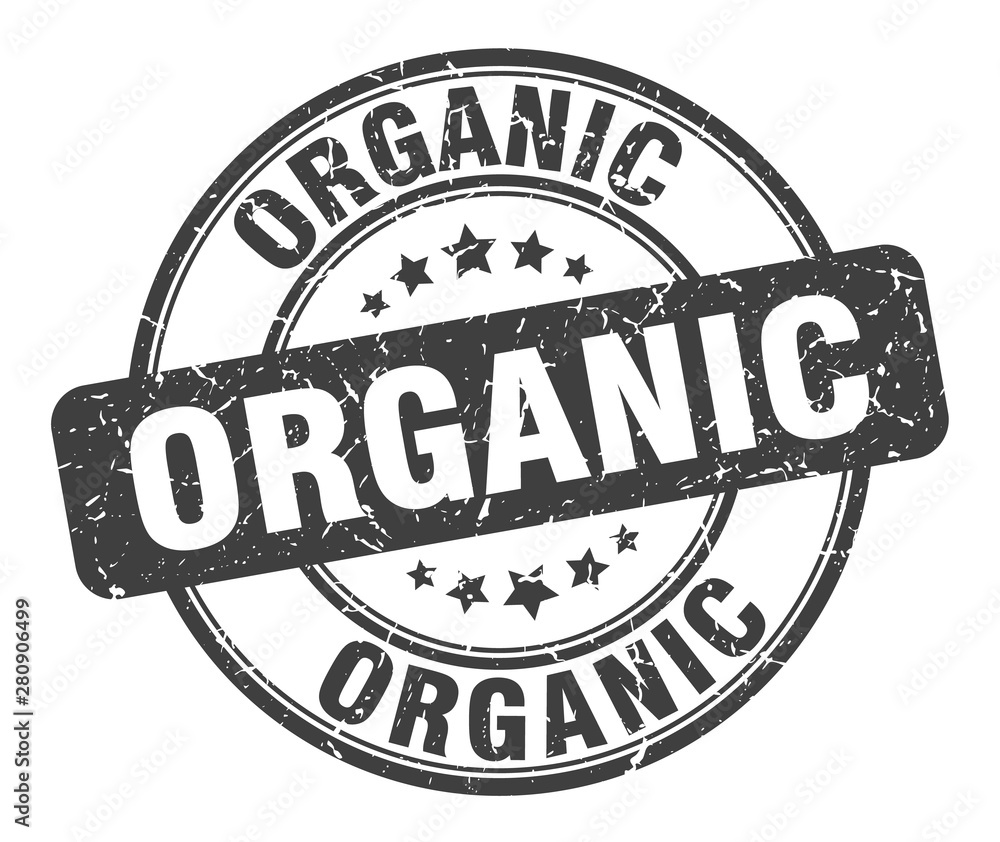 organic stamp. organic round grunge sign. organic
