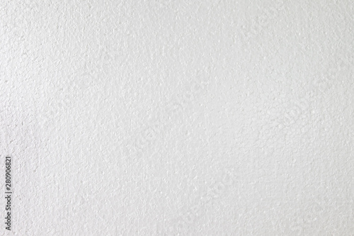 White foam sheet board. Synthetic sponge texture background. Detail of plastic material.