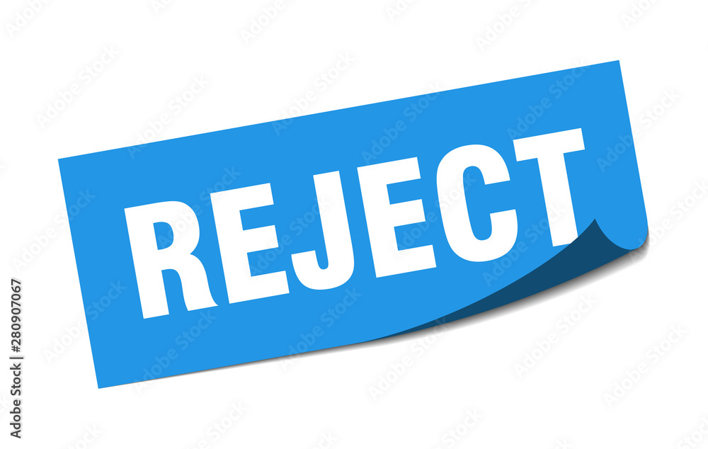 reject sticker. reject square isolated sign. reject reject sticker. reject square isolated sign. reject