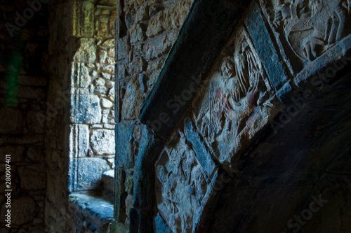 Iglesia St. Clements Church  (Tur Chliamain). Rodel (Roghadal). South Harris Island. Outer Hebrides. Scotland, UK
