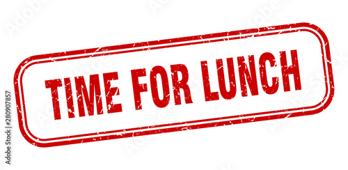 time for lunch