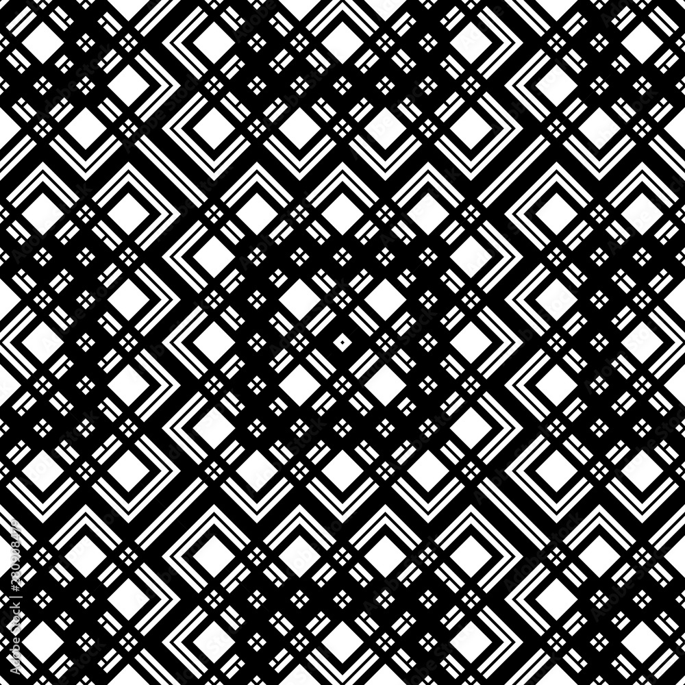 Design seamless monochrome geometric pattern Design seamless monochrome geometric pattern