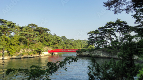 Matsushima Bay Sightseeing Cruises. Matsushima Bay is ranked as one of the Three Views of Japan. Miyagi Prefecture, Japan.