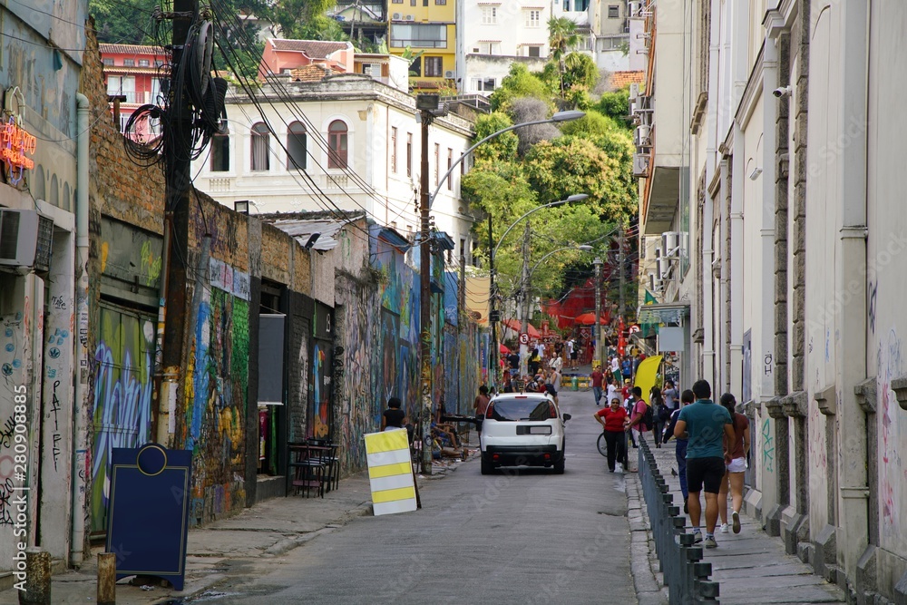 streets of Rio de Janeiro, Brazil